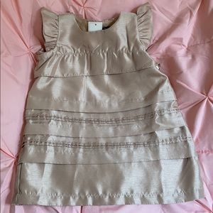 Baby Gap gold dress size 6-12 mos NWT